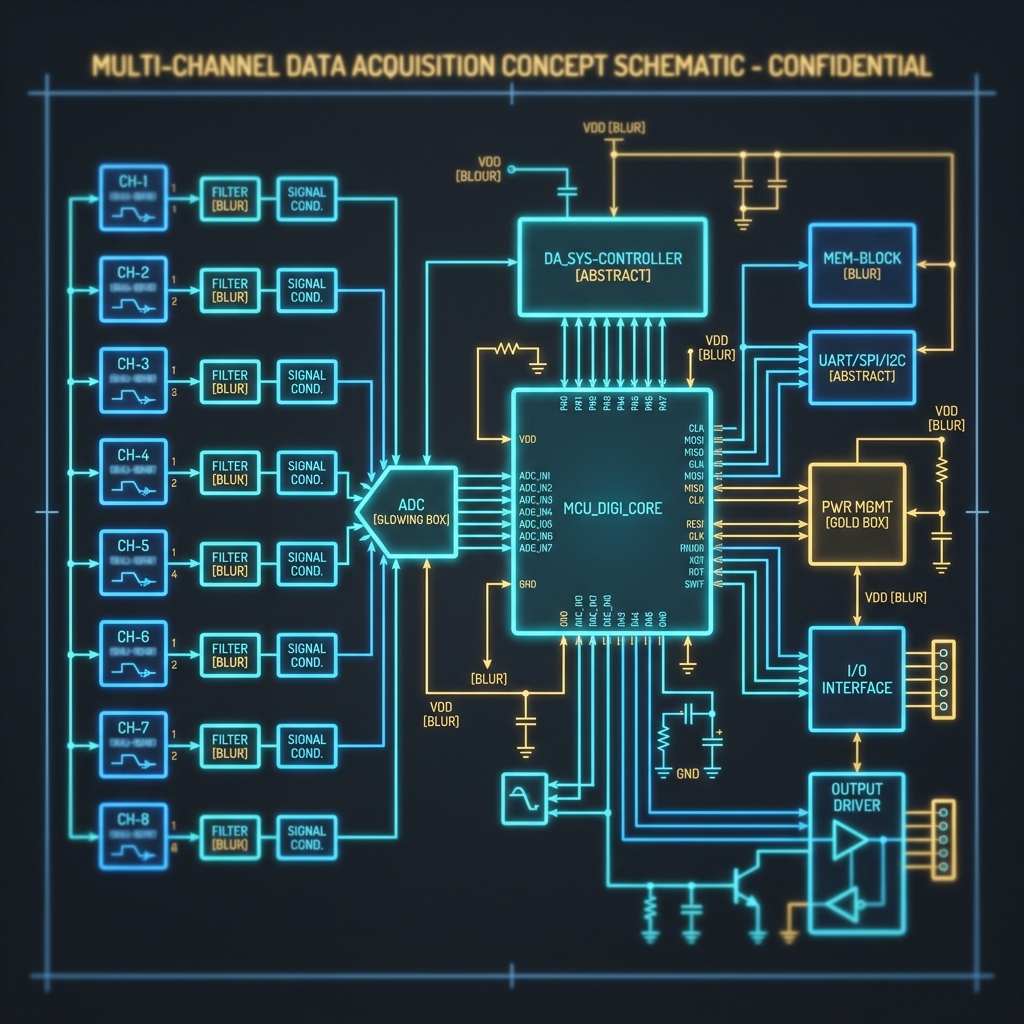 EasyEDA Data Acquisition Schematic